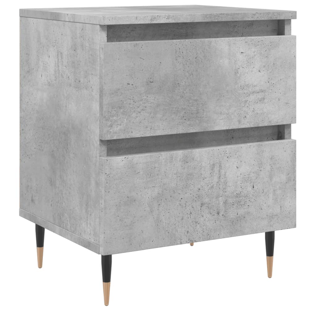 Nattbord betonggrå 40x35x50 cm konstruert tre