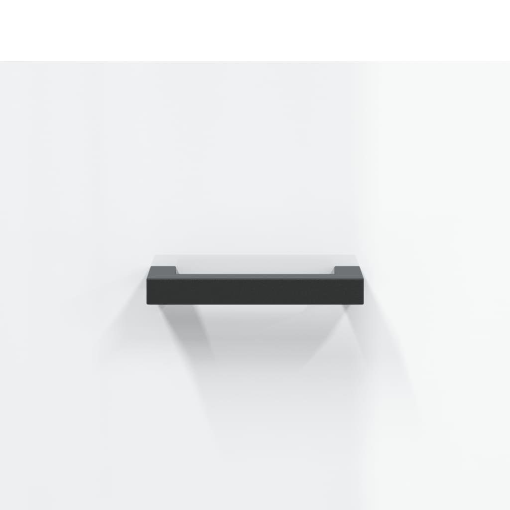 Nattbord 2 stk høyglans hvit 40x35x47,5 cm konstruert tre