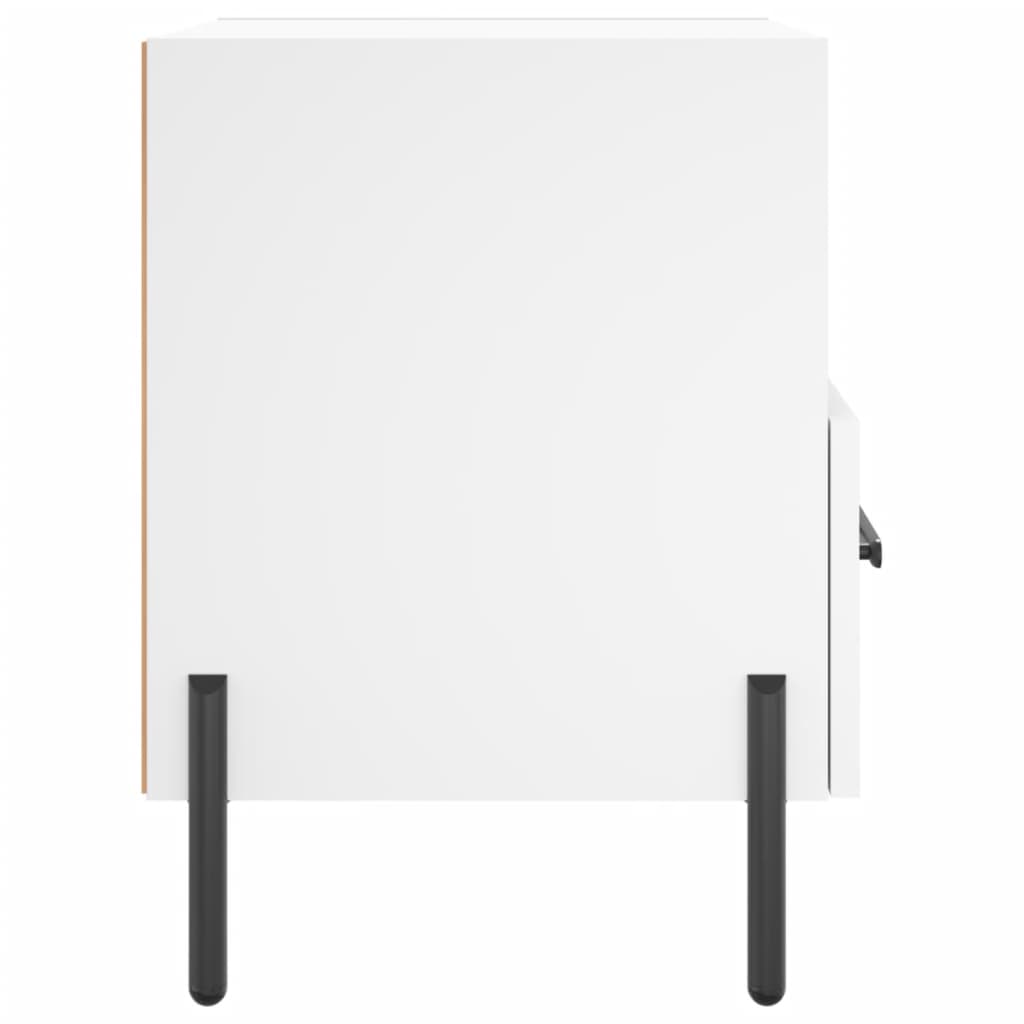 Nattbord 2 stk hvit 40x35x47,5 cm konstruert tre