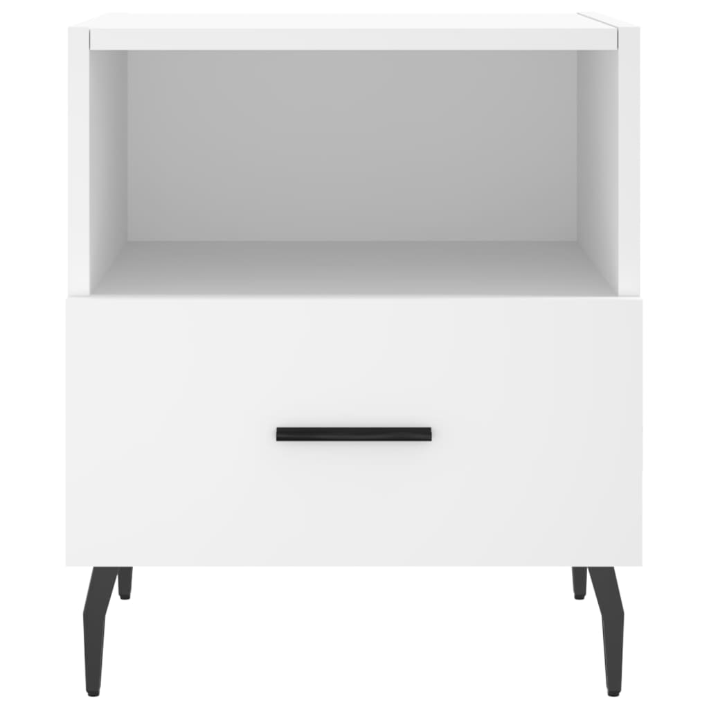 Nattbord 2 stk hvit 40x35x47,5 cm konstruert tre