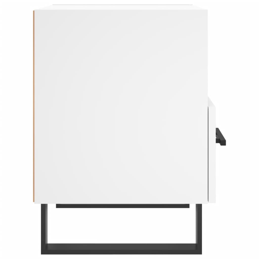 Nattbord 2 stk hvit 40x35x47,5 cm konstruert tre