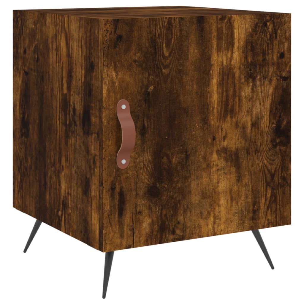 Nattbord røkt eik 40x40x50 cm konstruert tre