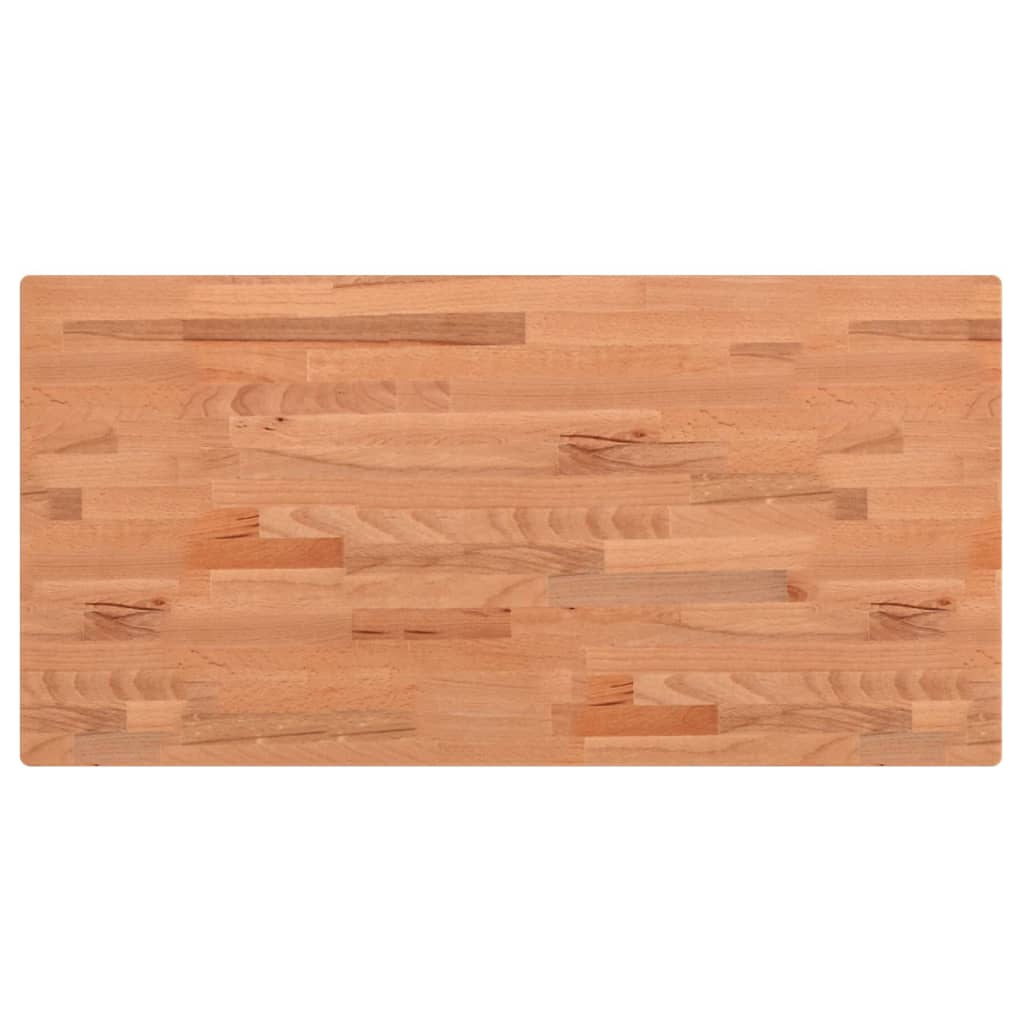 Bordplate 80x40x1,5 cm rektangulær heltre bøketre