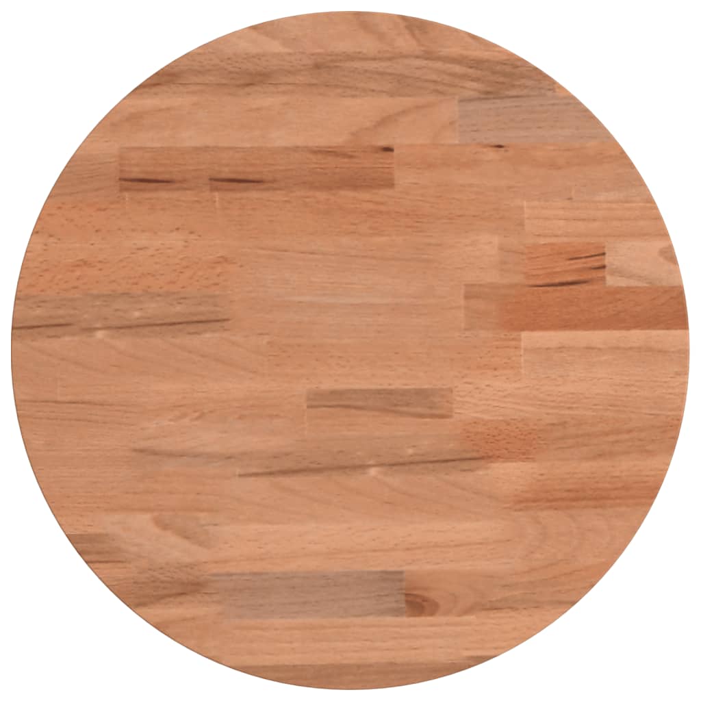 Bordplate Ø30x1,5 cm rund heltre bøketre