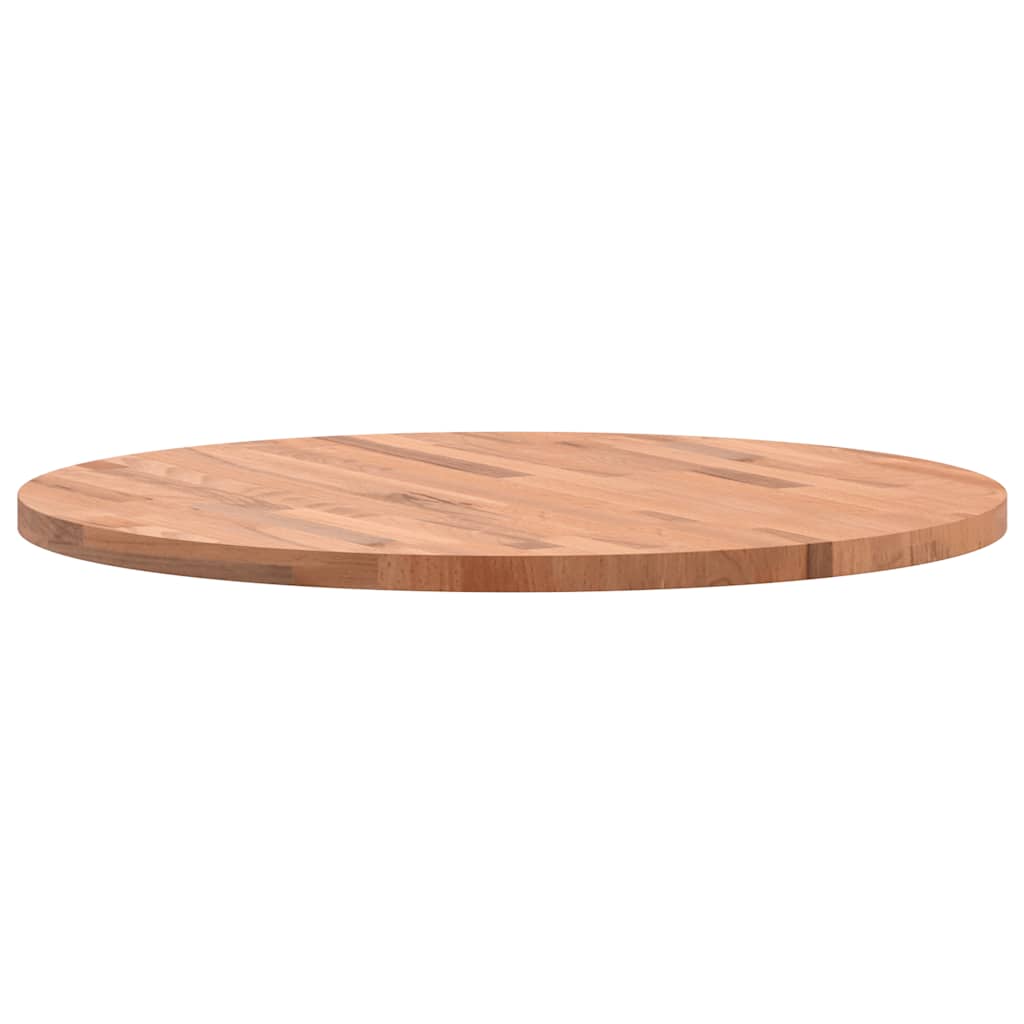 Bordplate Ø70x2,5 cm rund heltre bøketre