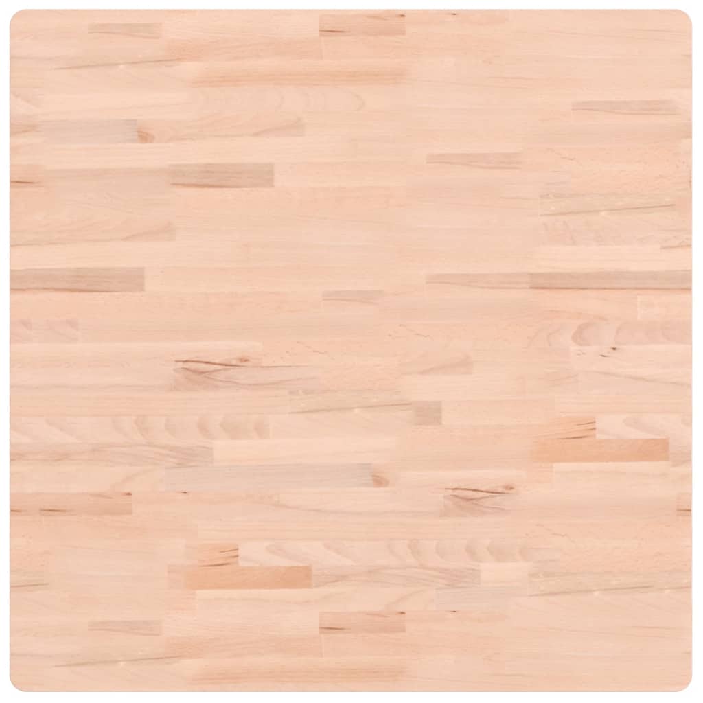 Bordplate 80x80x1,5 cm firkantet heltre bøketre
