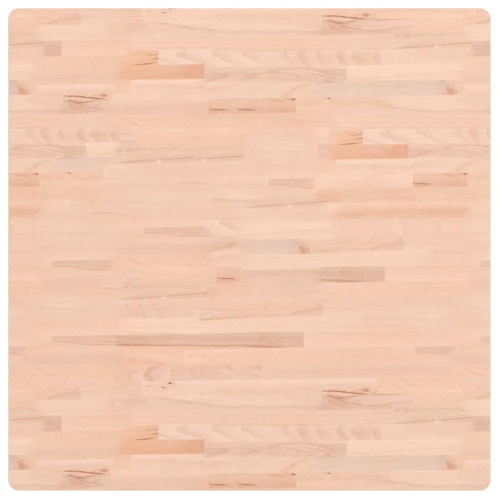 Bordplate 90x90x2,5 cm firkantet heltre bøketre