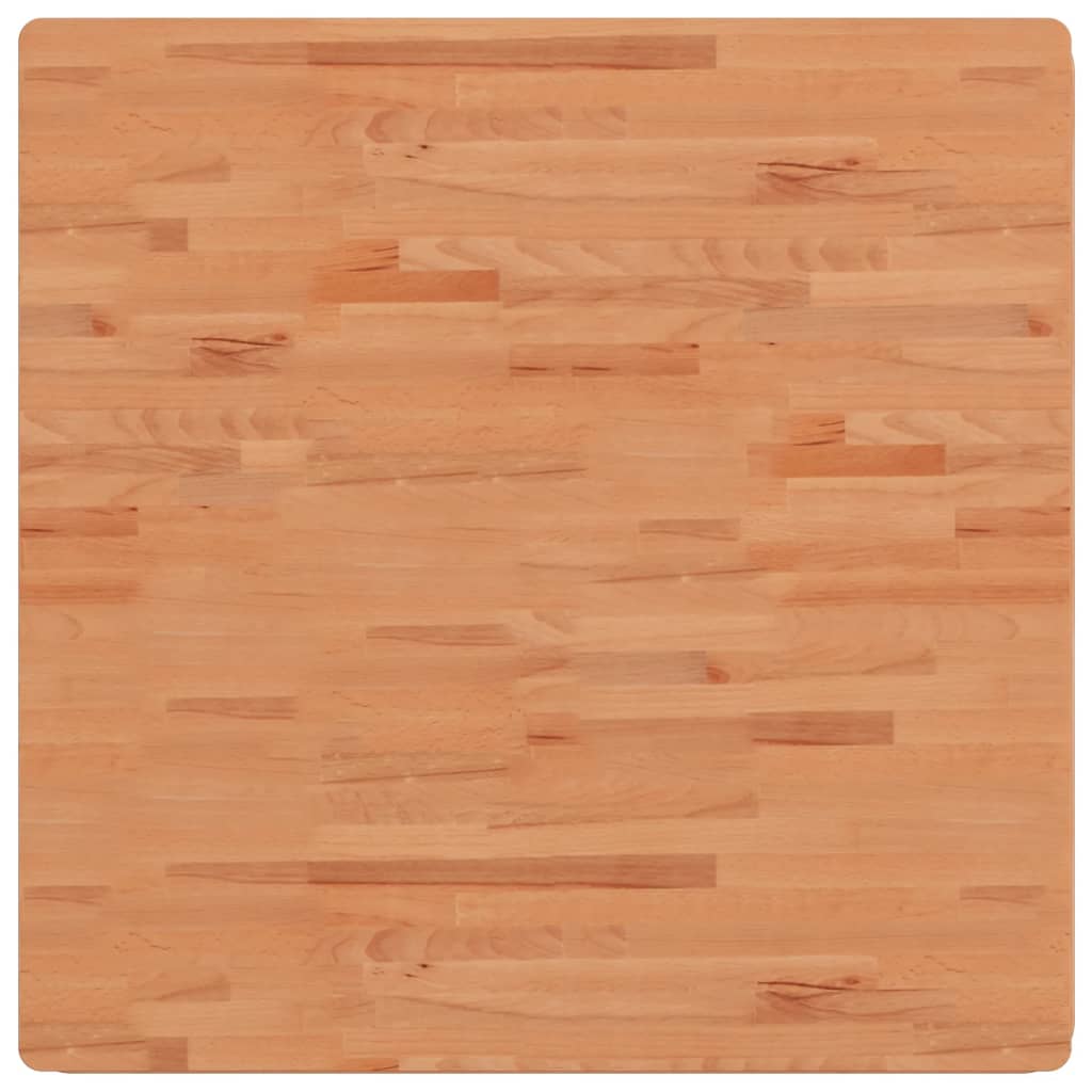 Bordplate 90x90x1,5 cm firkantet heltre bøketre