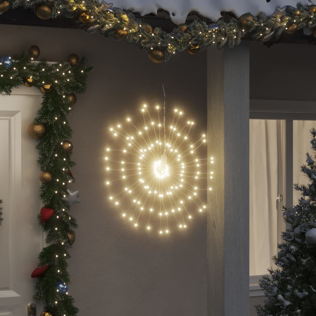 Julestjernelys 140 LED 2 stk varmhvit 17 cm