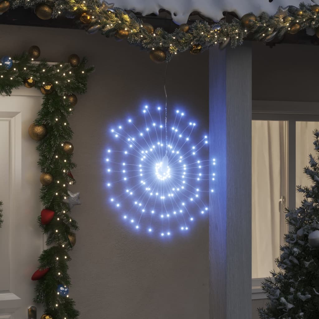 Julestjernelys 140 LED 8 stk kaldhvit 17 cm