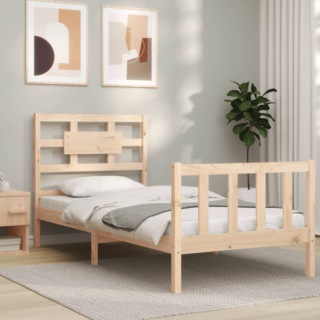 Sengeramme med hodegavl single heltre