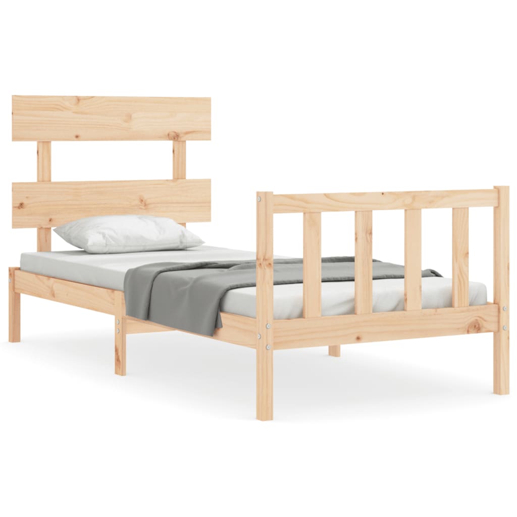 Sengeramme med hodegavl single heltre