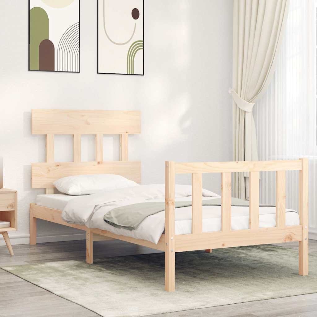 Sengeramme med hodegavl single heltre