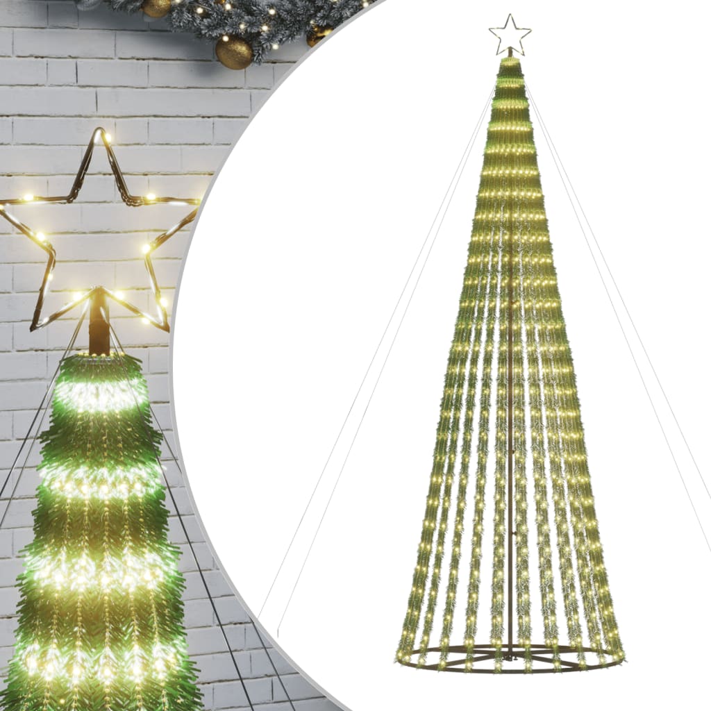 LED Juletre 688 LEDs Varm Hvit 300 cm