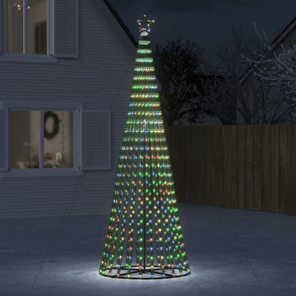 LED juletre 688 LEDs Fargerike 300 cm