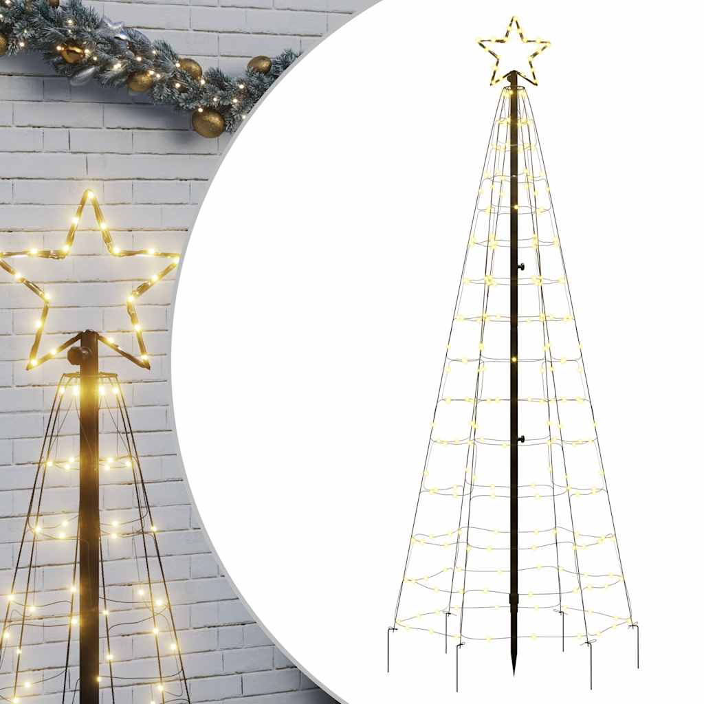 LED Juletre med Spikes 220 LEDs Varm Hvit 180 cm