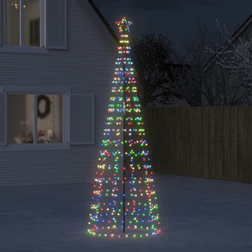 LED Juletre med Spikes 570 LED Fargerike 300 cm
