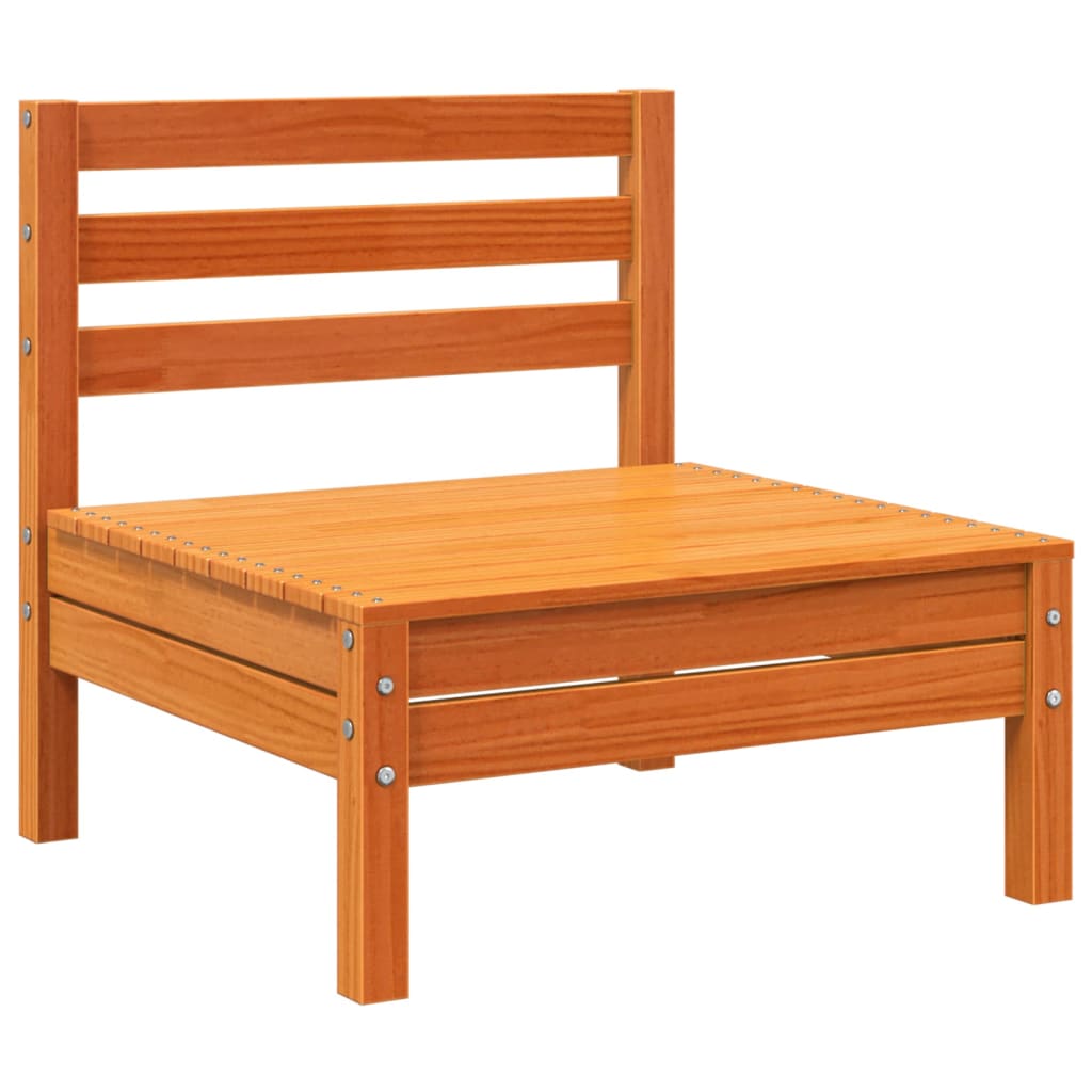 Hagebenk 3-seters voksbrun heltre furu