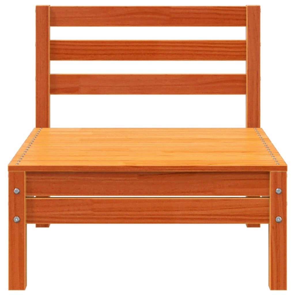 Hagebenk 3-seters voksbrun heltre furu