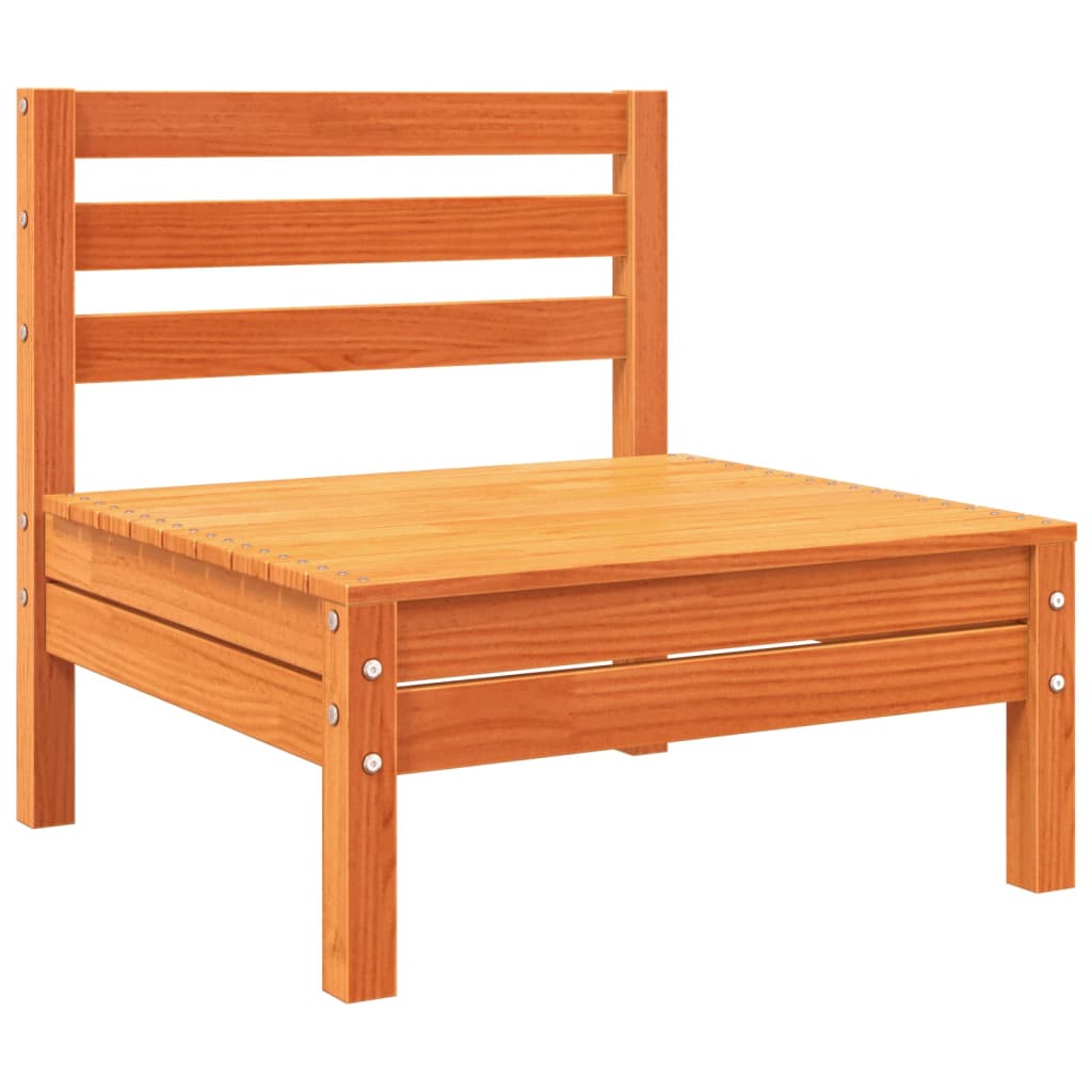 Hagebenk 3-seters voksbrun heltre furu