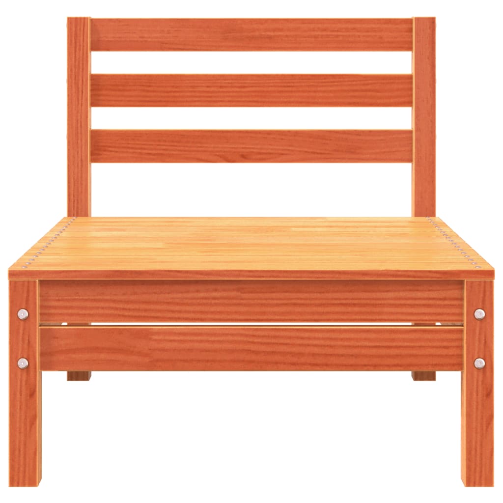 Hagebenk 3-seters voksbrun heltre furu