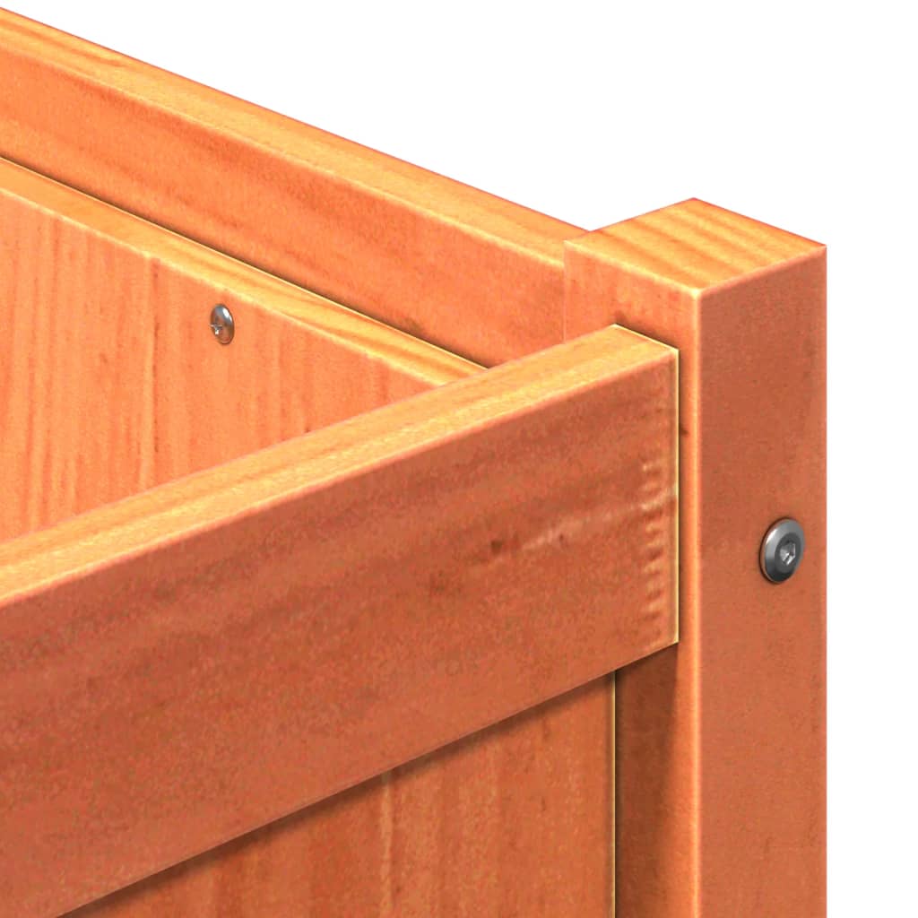 Hageplantekasse voksbrun 180x50x50 cm heltre furu