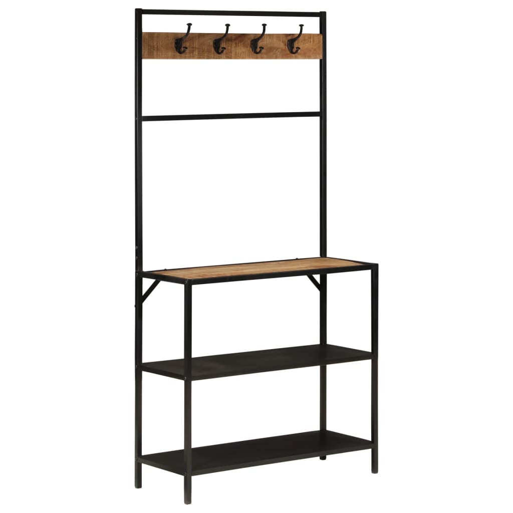 Stumtjener 90x35x180 cm heltre mango og jern