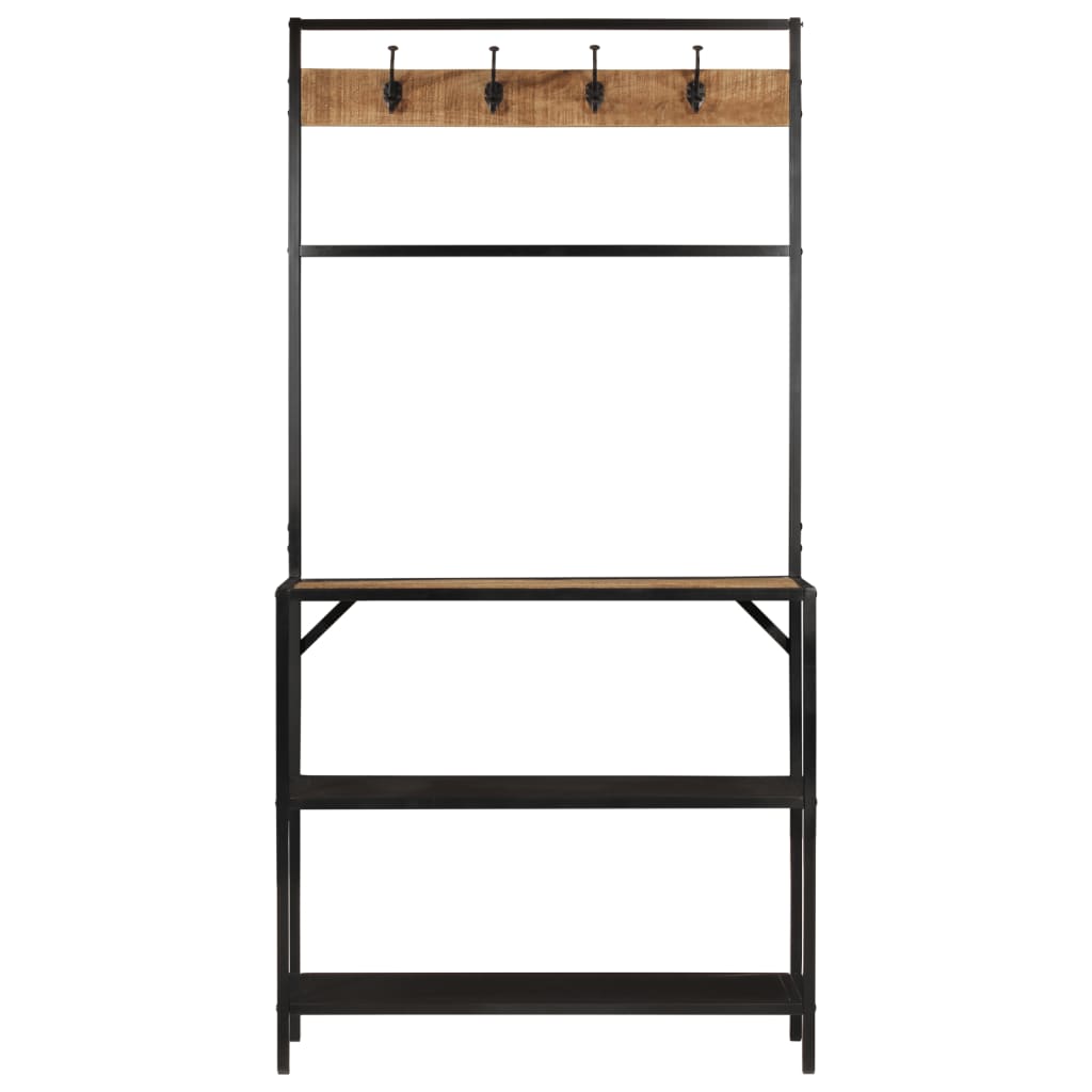 Stumtjener 90x35x180 cm heltre mango og jern