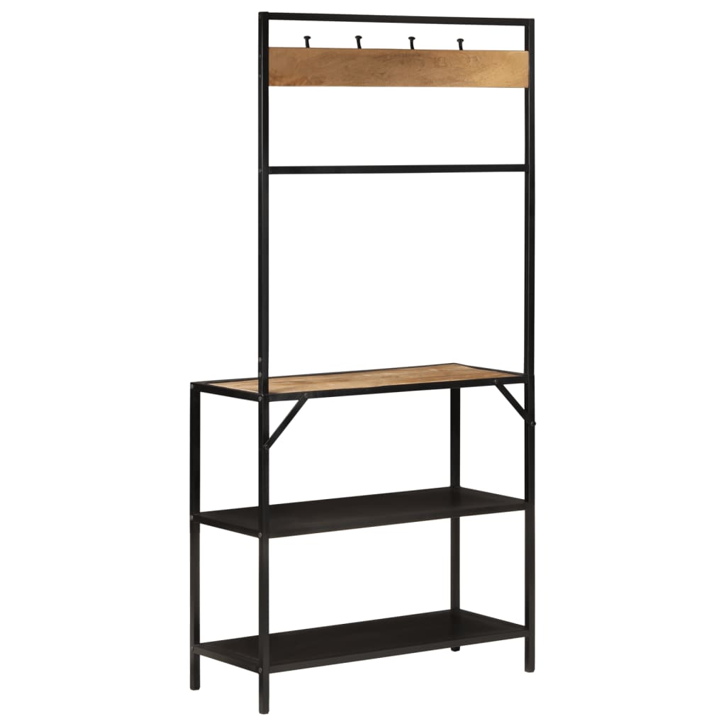 Stumtjener 90x35x180 cm heltre mango og jern