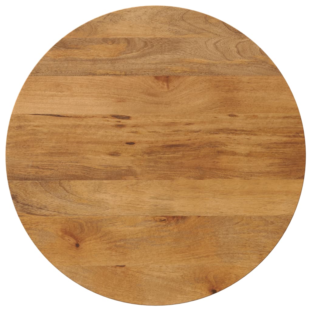 Bordplate Ø 90x3,8 cm rund heltre mango