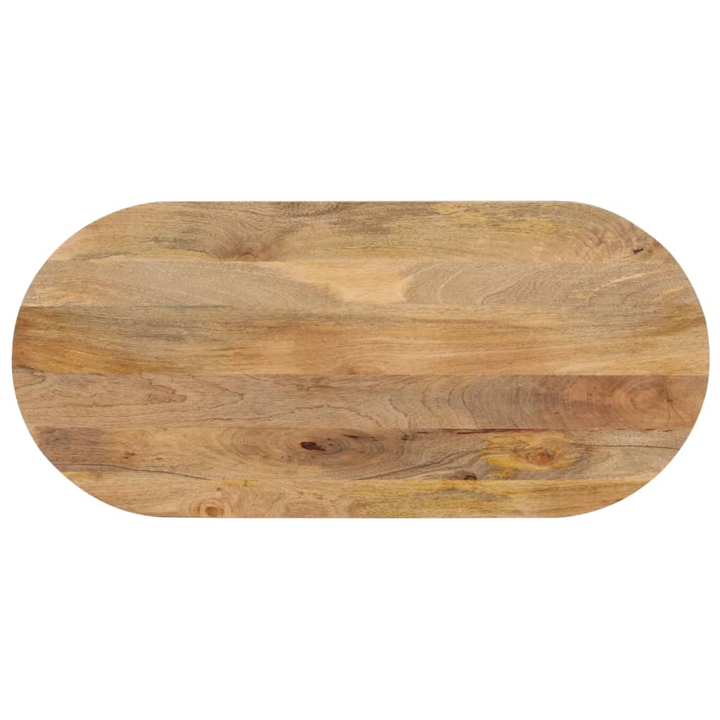 Bordplate 90x40x2,5 cm oval heltre mango