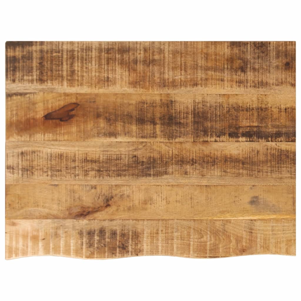 Bordplate 70x60x2,5 cm naturlig kant grovt heltre mangotre