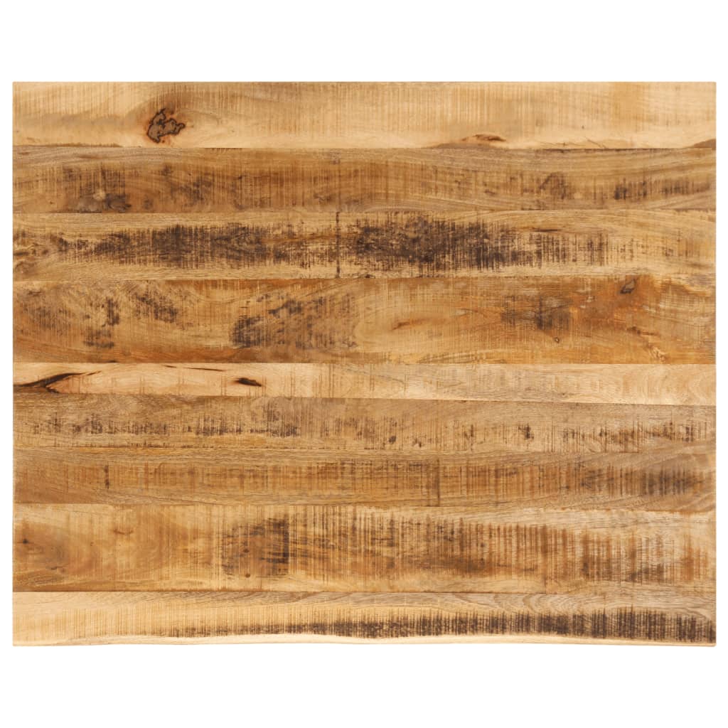 Bordplate 90x80x3,8 cm naturlig kant grovt heltre mangotre