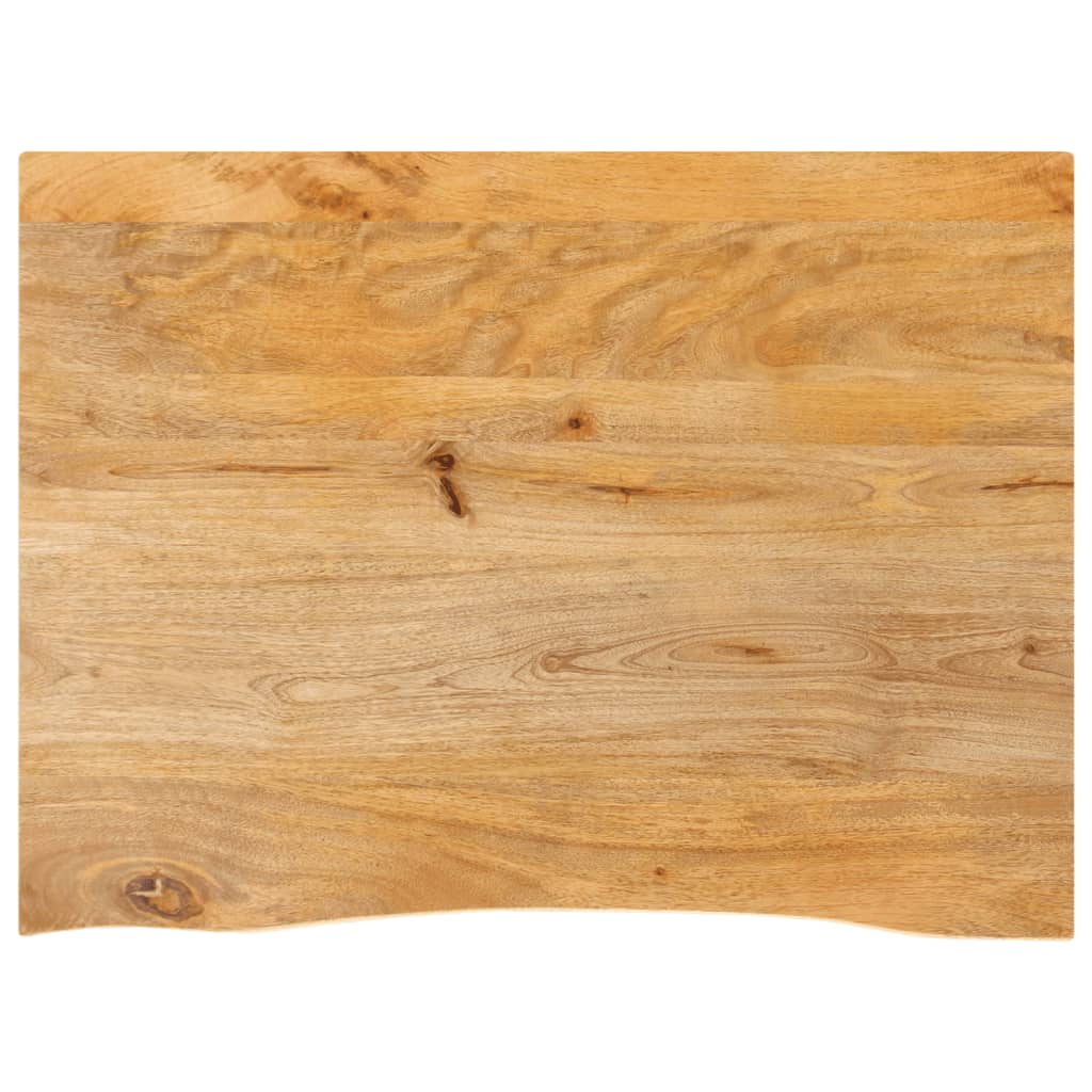 Bordplate 90x60x2,5 cm naturlig kant heltre mango