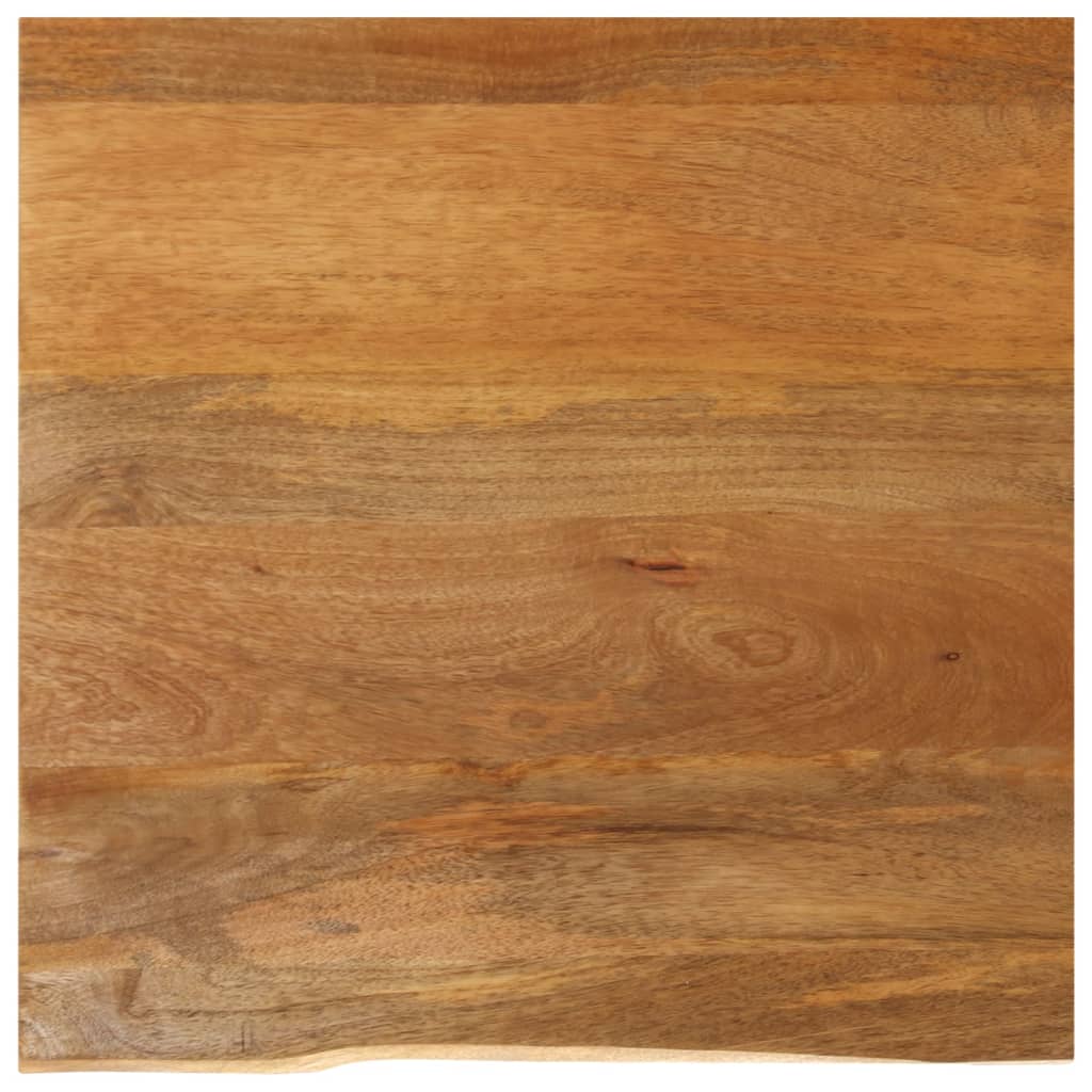 Bordplate med naturlig kant 60x60x2,5 cm heltre mango