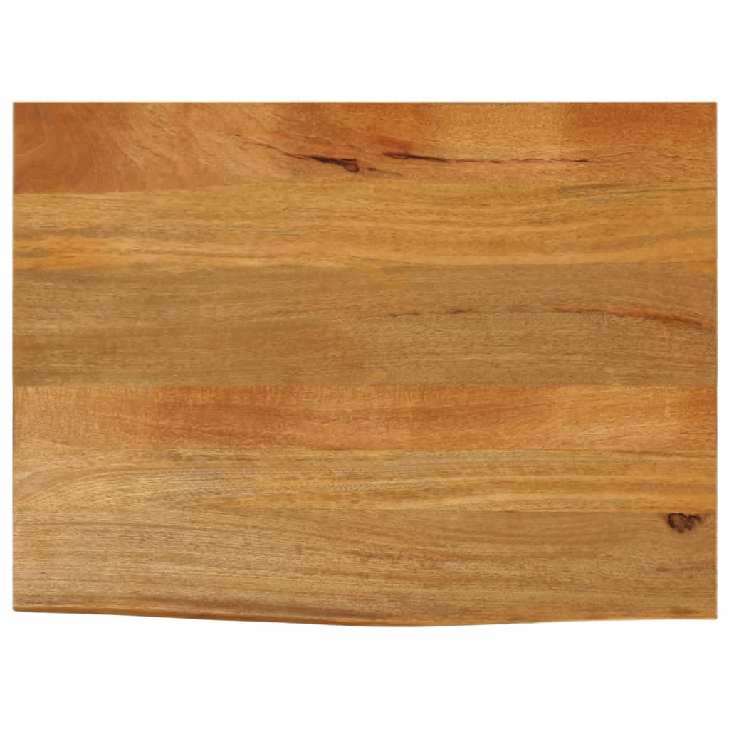 Bordplate 80x60x2,5 cm naturlig kant heltre mango