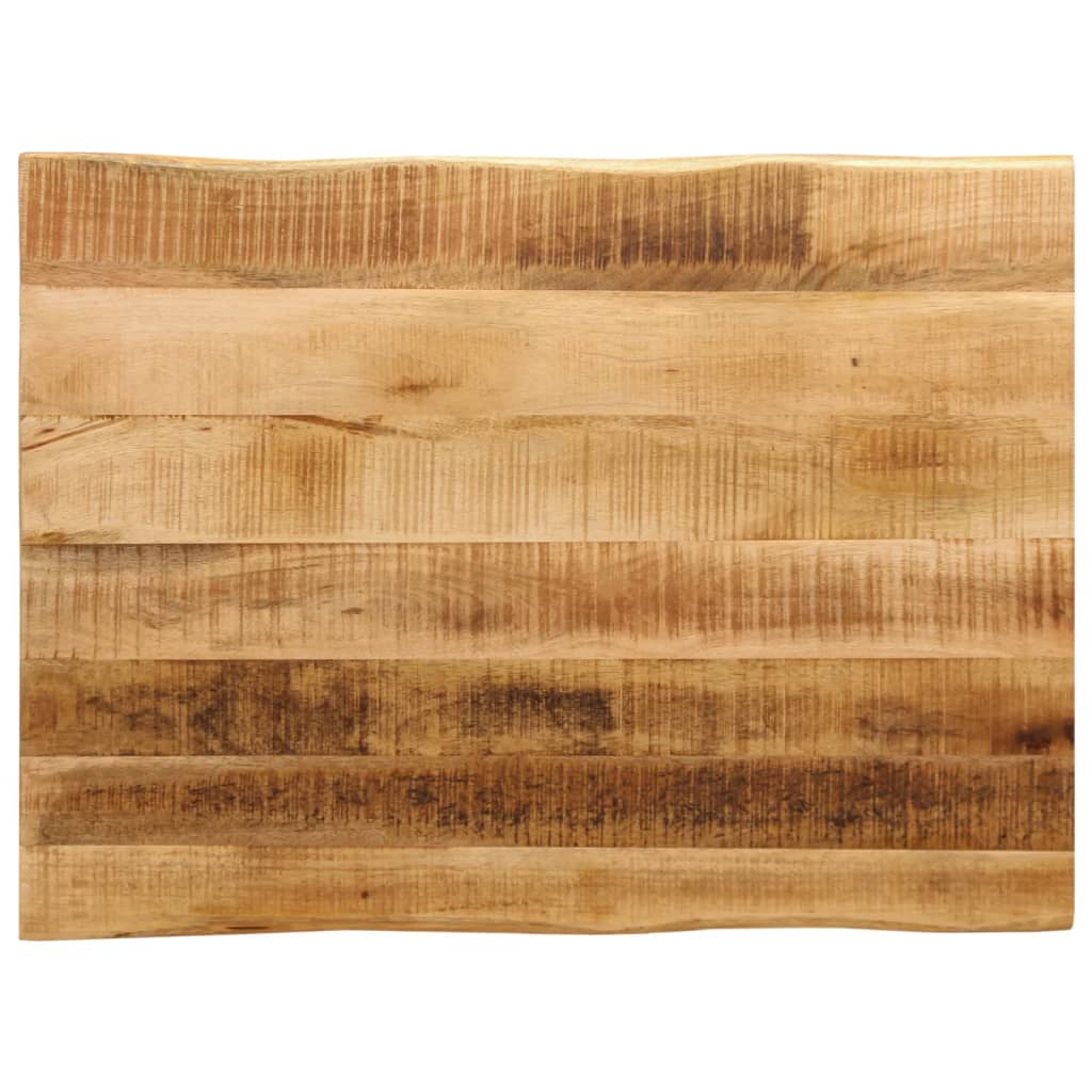 Bordplate naturlig kant 70x60x2,5 cm grovt heltre mangotre
