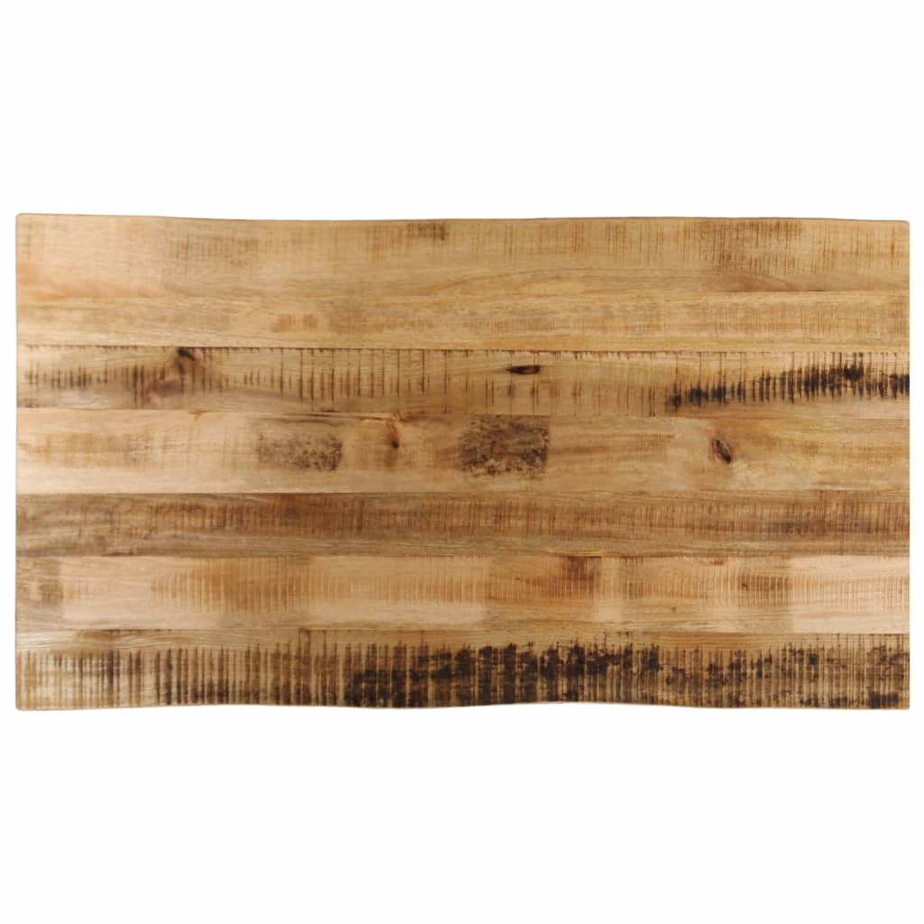 Bordplate naturlig kant 110x60x2,5 cm grovt heltre mangotre