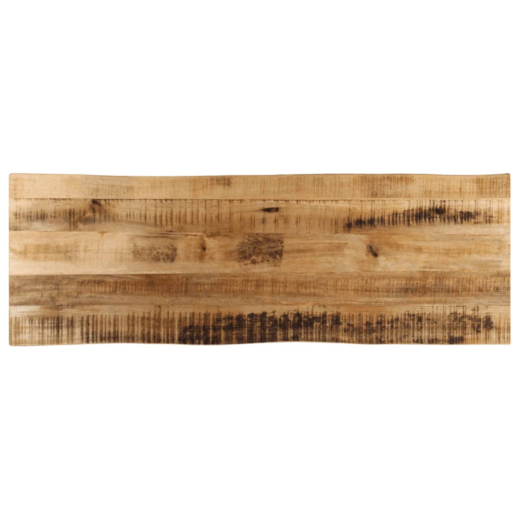 Bordplate naturlig kant 110x40x3,8 cm grovt heltre mangotre