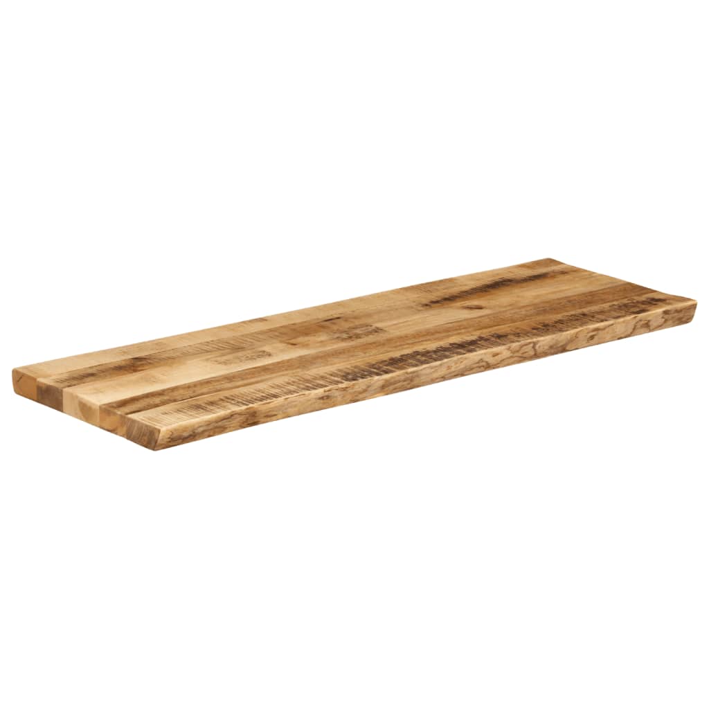 Bordplate naturlig kant 110x40x3,8 cm grovt heltre mangotre