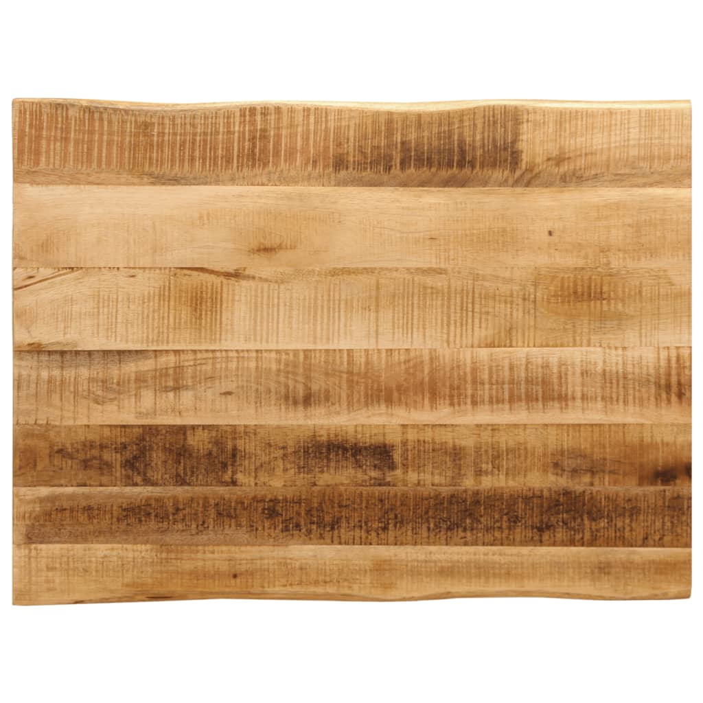 Bordplate naturlig kant 80x60x3,8 cm grovt heltre mangotre
