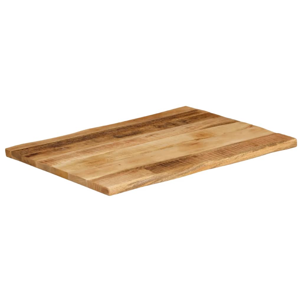Bordplate naturlig kant 80x60x3,8 cm grovt heltre mangotre