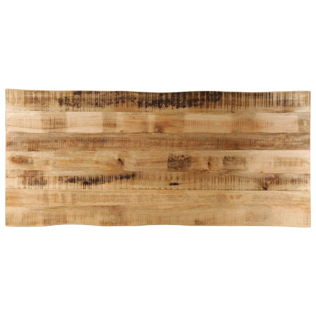 Bordplate naturlig kant 140x60x3,8 cm grovt heltre mangotre