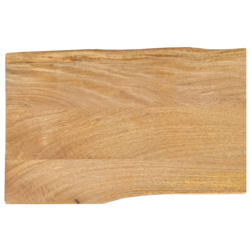 Bordplate 70x40x2,5 cm naturlig kant heltre mango