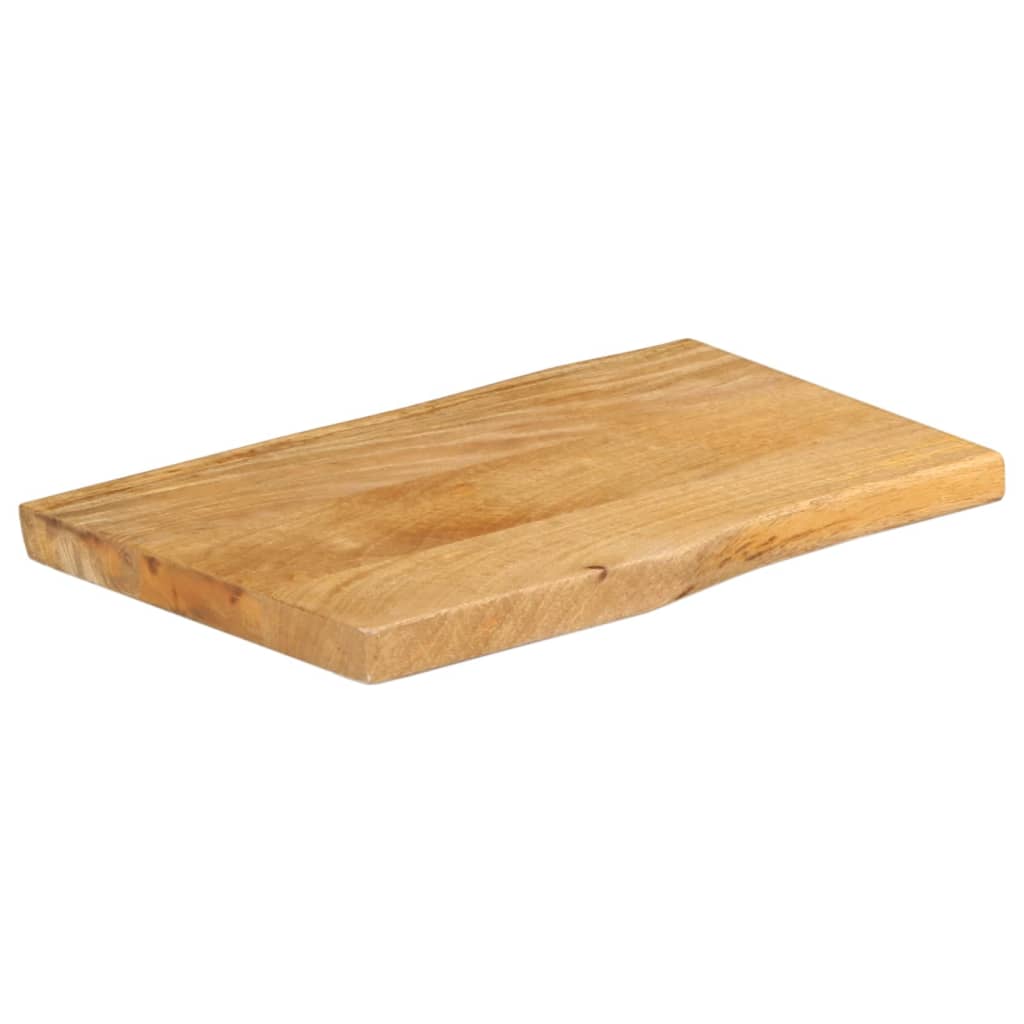 Bordplate 70x40x2,5 cm naturlig kant heltre mango