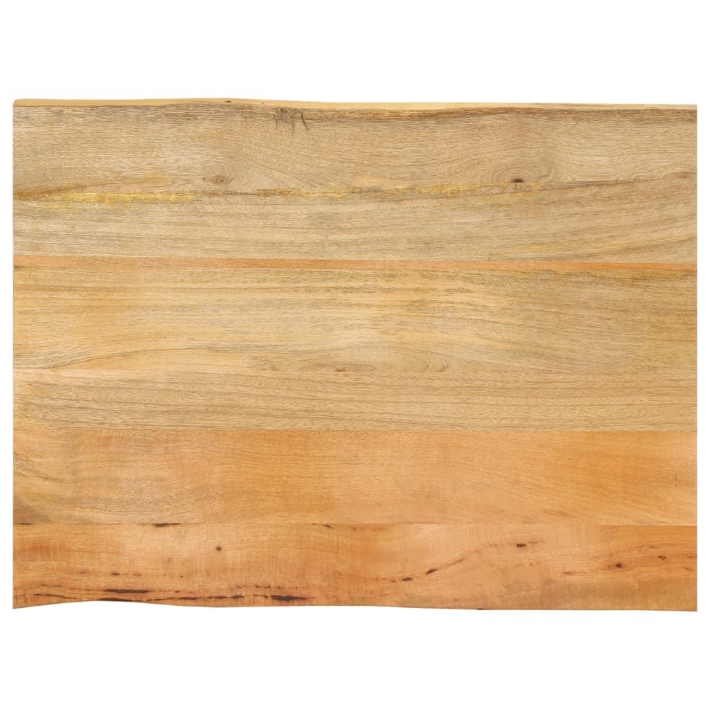 Bordplate 80x60x2,5 cm naturlig kant heltre mango