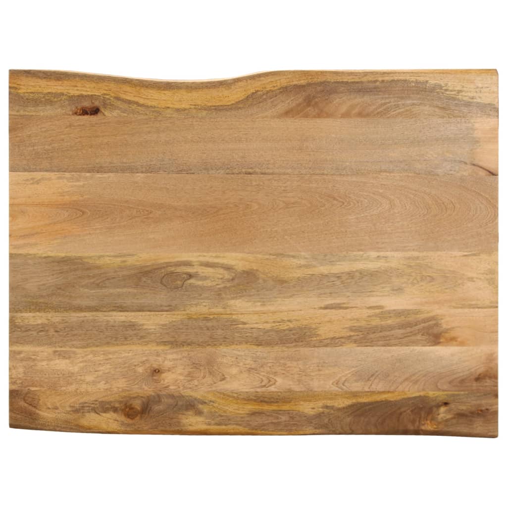 Bordplate 90x80x2,5 cm naturlig kant heltre mango