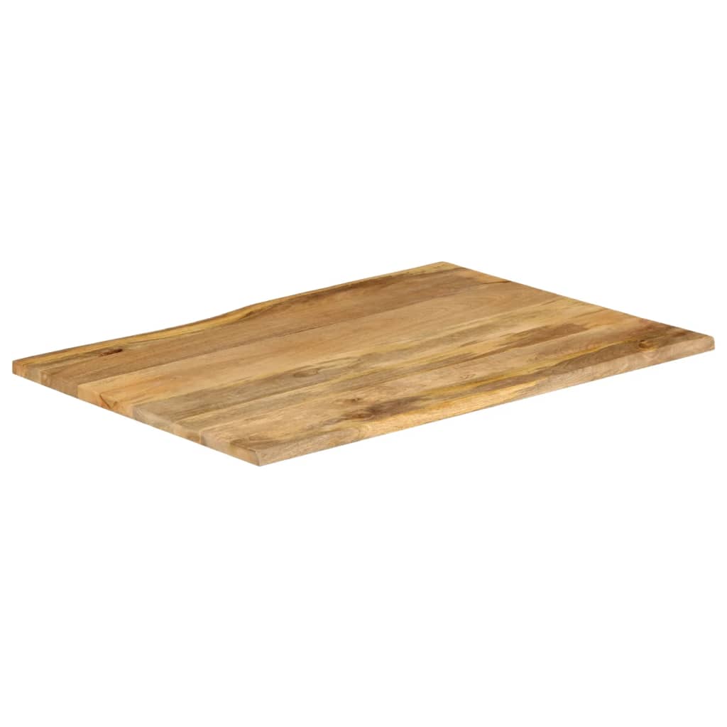 Bordplate 90x80x2,5 cm naturlig kant heltre mango