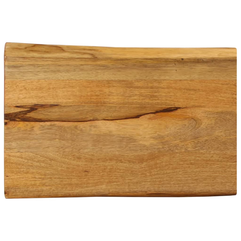 Bordplate 70x40x3,8 cm naturlig kant heltre mango