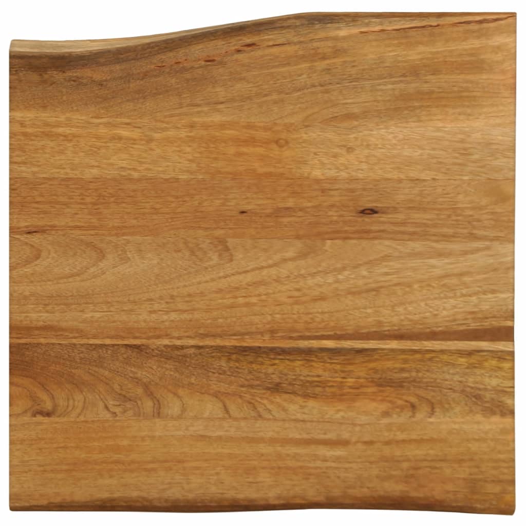 Bordplate 60x60x3,8 cm naturlig kant heltre mango